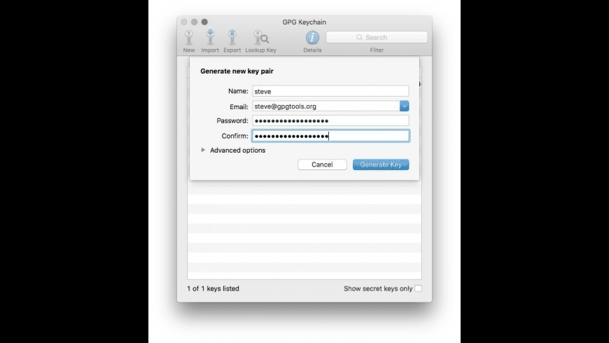 Gpg keychain access mac download mac